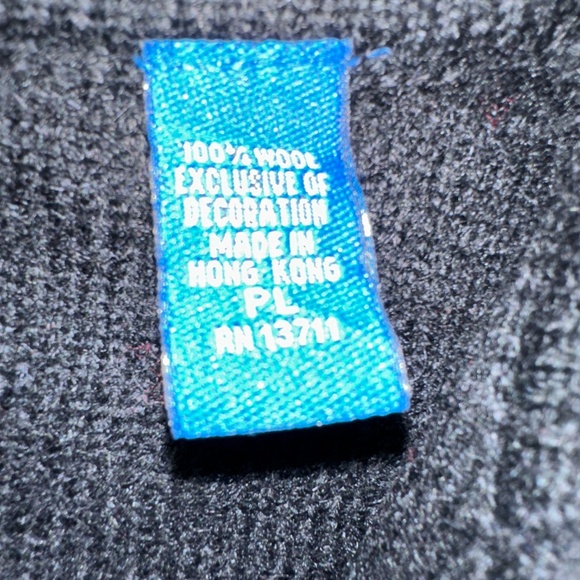 New Karen Scott Sport Boiled Wool Christmas Holiday Cardigan Knit Sz Petite L - Picture 13 of 15